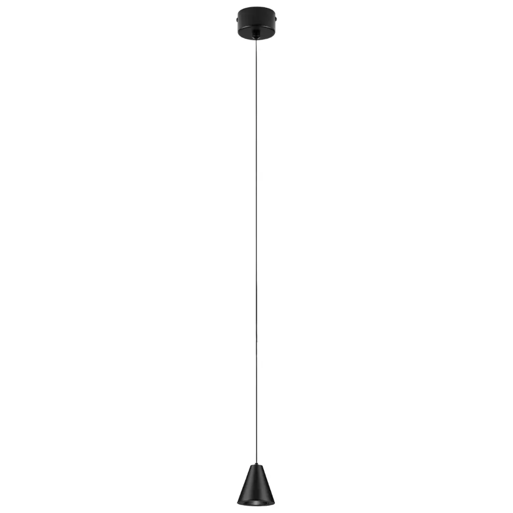 Nova Luce Černé kovové závěsné LED světlo Irmos 6 cm