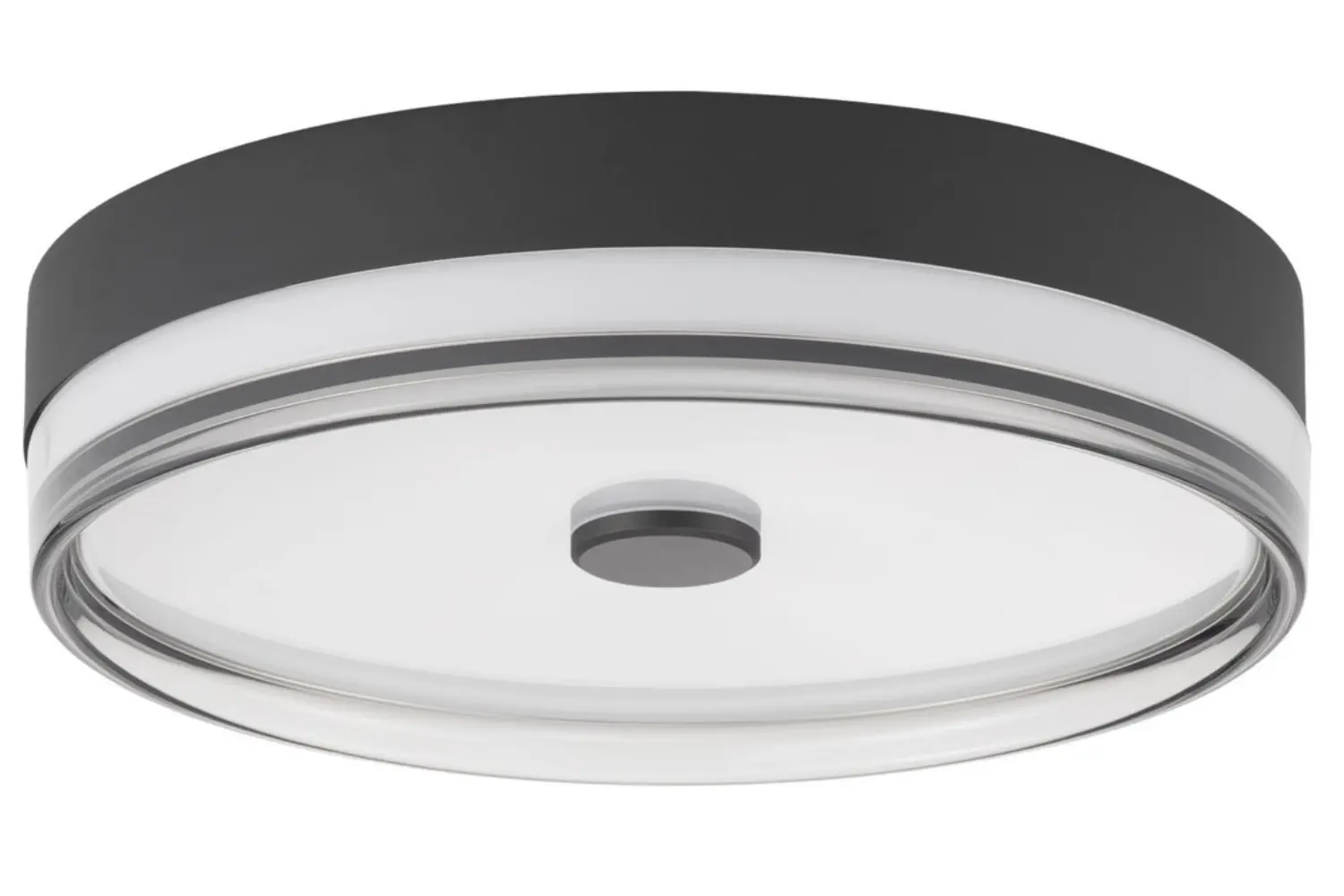 Nova Luce Černé kovové stropní LED světlo Helios 40 cm